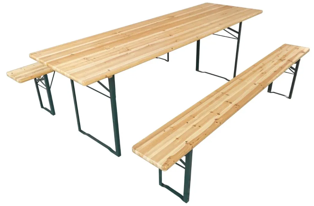 Bierzeltgarnitur 220cm x 70cm - 3 teilig